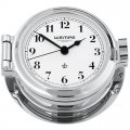 ВЕМПЕ часы в иллюминаторе 120 мм (серия НАУТИК) Часы в иллюминаторе, хромированные, с арабскими цифрами на белом циферблате